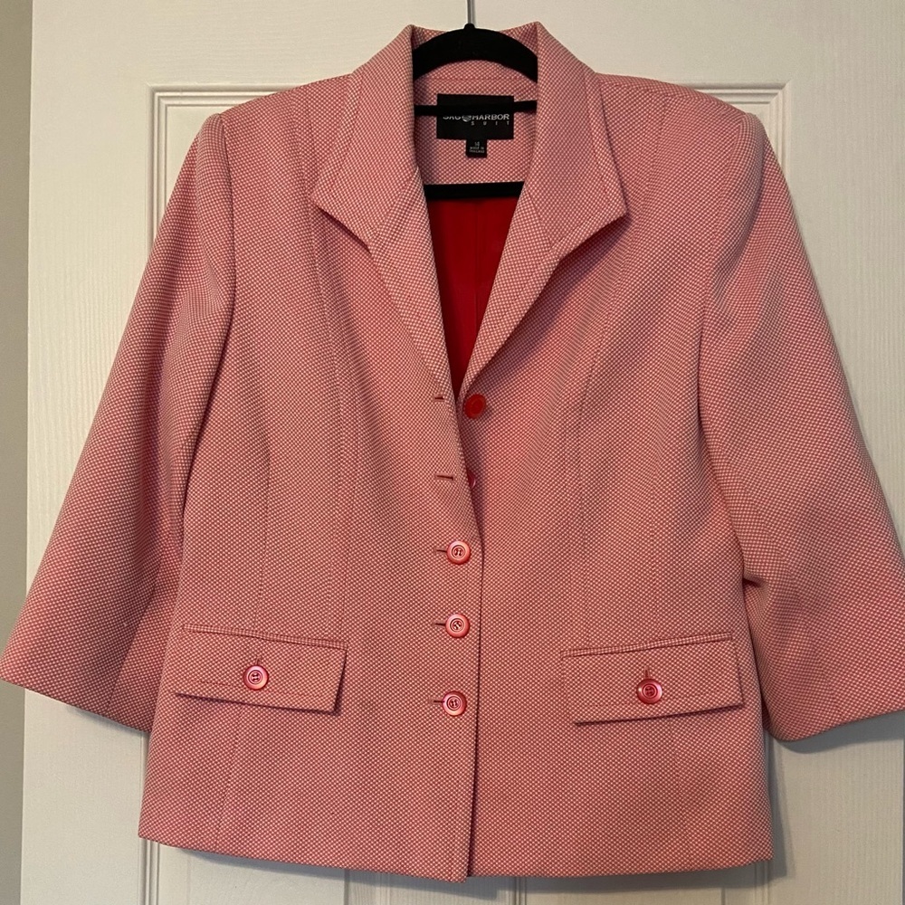 Sag Harbor red blazer. Size 14
